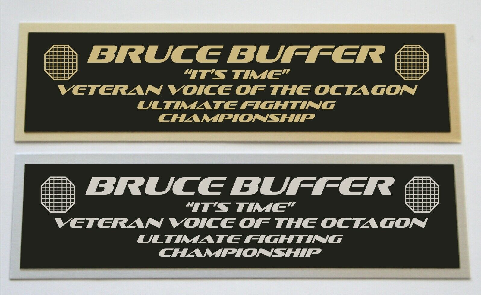 Bruce Buffer Ufc Nameplate For Signed Autographed Mma Gloves Photo Or Case